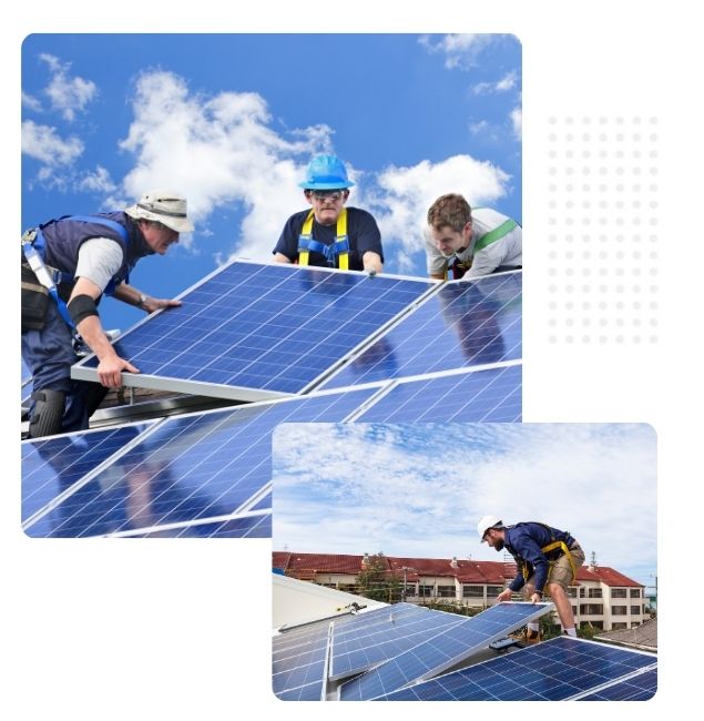 Solar panel installation